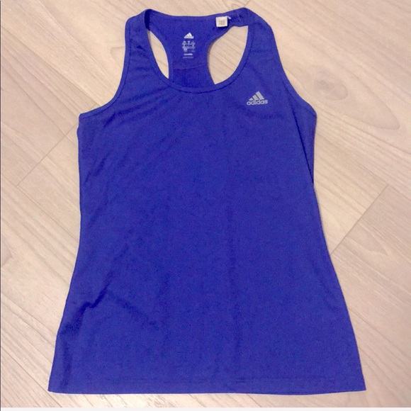 Adidas Racerback Tank Top in excellent condition size M blue⭐️⭐️⭐️⭐️ - Picture 2 of 6